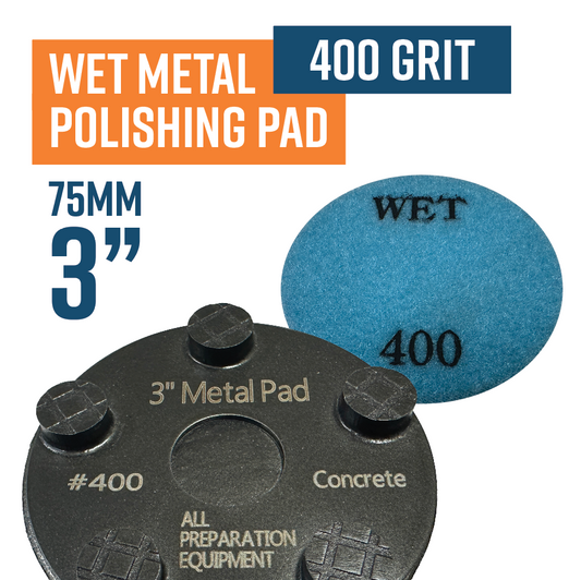 Wet Metal Bond Pad System - High 400 grit 75mm