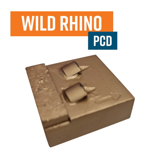 Wild Rhino PCD Gold Redi Lock Style Diamond Grinding Shoe  (Clockwise, Removing thick glues, waterproofing, most coatings and epoxy)