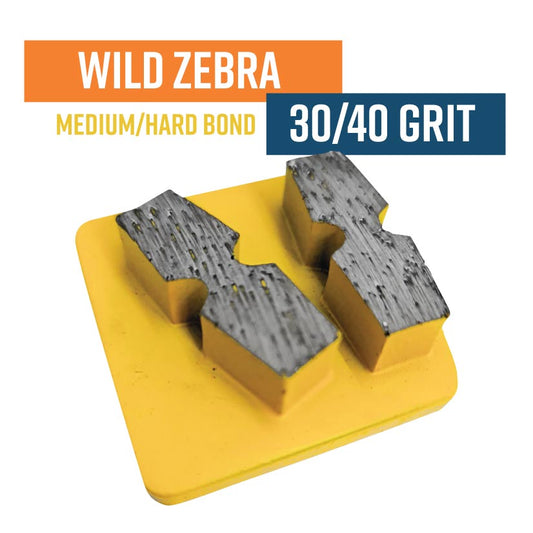 Wild Zebra Yellow 30/40 Grit Redi Lock Style Diamond (Medium Bond)