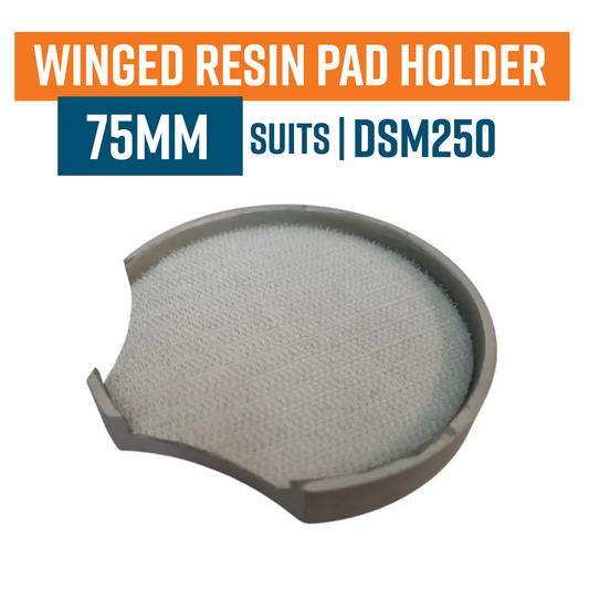 Velcro Backed 75mm Resin Holder Knock On Style with Wing (Discontinued item, available while stock lasts - no returns accepted)