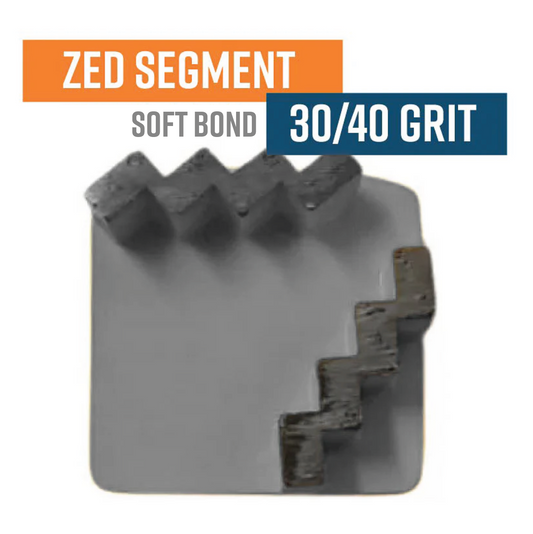Zed Grey 30/40 Grit Knock On Diamond Grinding Shoe to suit Schwamborn (Very Soft Bond)