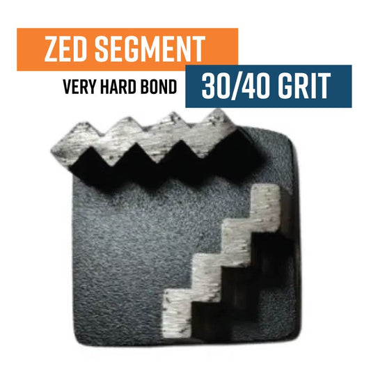 Zed Black 30/40 Grit Knock On Diamond Grinding Shoe to suit Schwamborn (Hard Bond)