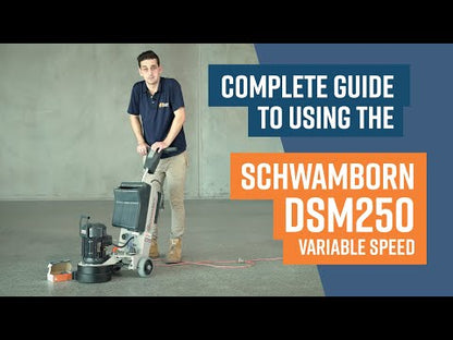 DSM250VS Variable Speed Schwamborn Concrete Floor Grinder and Edge Grinding machine.