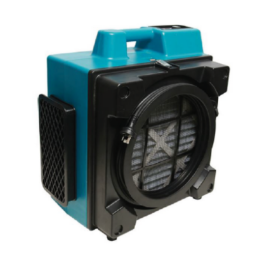 X-3400 Air Scrubber Portable Filtration System supplied complete 3-Stage Filtration System (Nylon, Pleated and HEPA Filters)