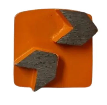 Arrow Double Orange 16 Grit Knock On Diamond Grinding Shoe (Very Soft Bond) (Discontinued item, available while stock lasts - no returns accepted)