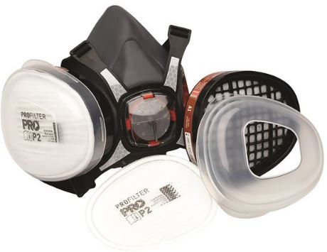 PROCHOICE Maxi Mask 2000 Half Mask Trade Kit - Includes Face Respirator HMTPM and A1P2 Filters