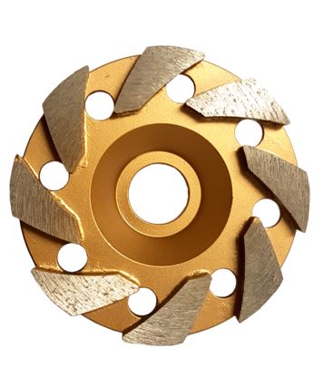 Wing 100mm (4'') (60/80 Grit Medium Bond) Diamond Grinding Wheel  (Discontinued item, available while stock lasts - no returns accepted)
