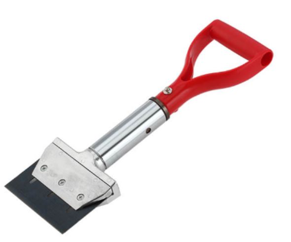Red Handled Scraper 150mm Heavy Duty Scraper - short handle 155mm W x 480mm L x 50mm H 1.9 ...