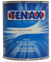 Tenax Transparent Solid Kit - Includes 1 Litre Adhesive paste used for glueing and repairing Stone and 45mL Hardner