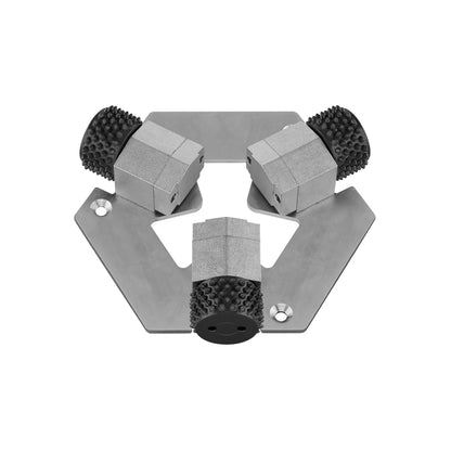 Bush Hammer Milling Plate Grey Type, 230mm, 3 milling heads (suits DSM530S & DSM650S Grinders) 100 Pins per Roller