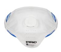 Prochoice Horizontal Flat Fold P2 Respirators with valve. Box of 10x. Certified to AS/NZS 1716:2012 Respiratory Protective Devices.