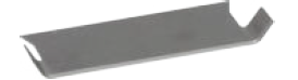 Roll Blade 250 x 80 x 2mm Hardened Steel, U-shape, Bevel Up, Type A, for Roll RO3
