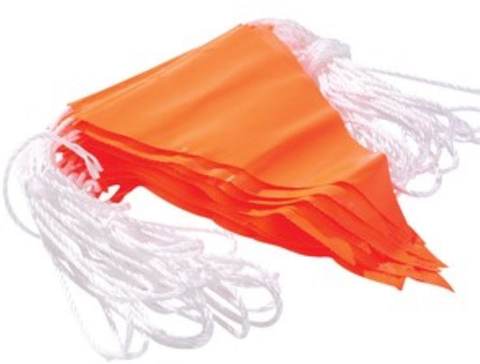 Orange Bunting Flag Line 30metres