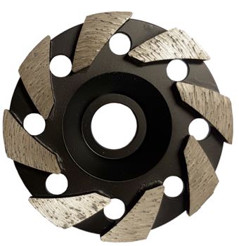 Wing 100mm (4'') (30/40 Grit Medium Bond) Diamond Grinding Wheel  (Discontinued item, available while stock lasts - no returns accepted)