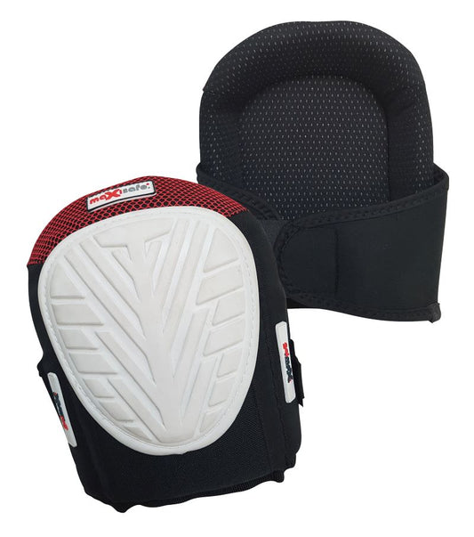 Soft Gel Knee Pads (anti-compression air injected, square tread, hook and loop tabs, one size fits all)
