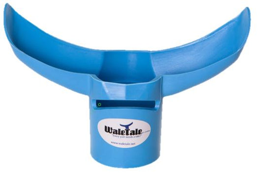WaleTale Dust Containment attachment to eliminate dust when mixing mortars, adhesives, and grout in buckets Whale Tail