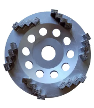 Zed Wheel 175mm (7'') Diamond grinding wheel, 30/40 Grit, Medium bond,  6 SEGMENT, Silver