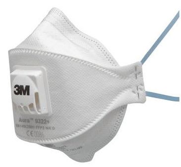 3M 9322A+P2 Particulate Disposable Mask Respirator Pack of 10